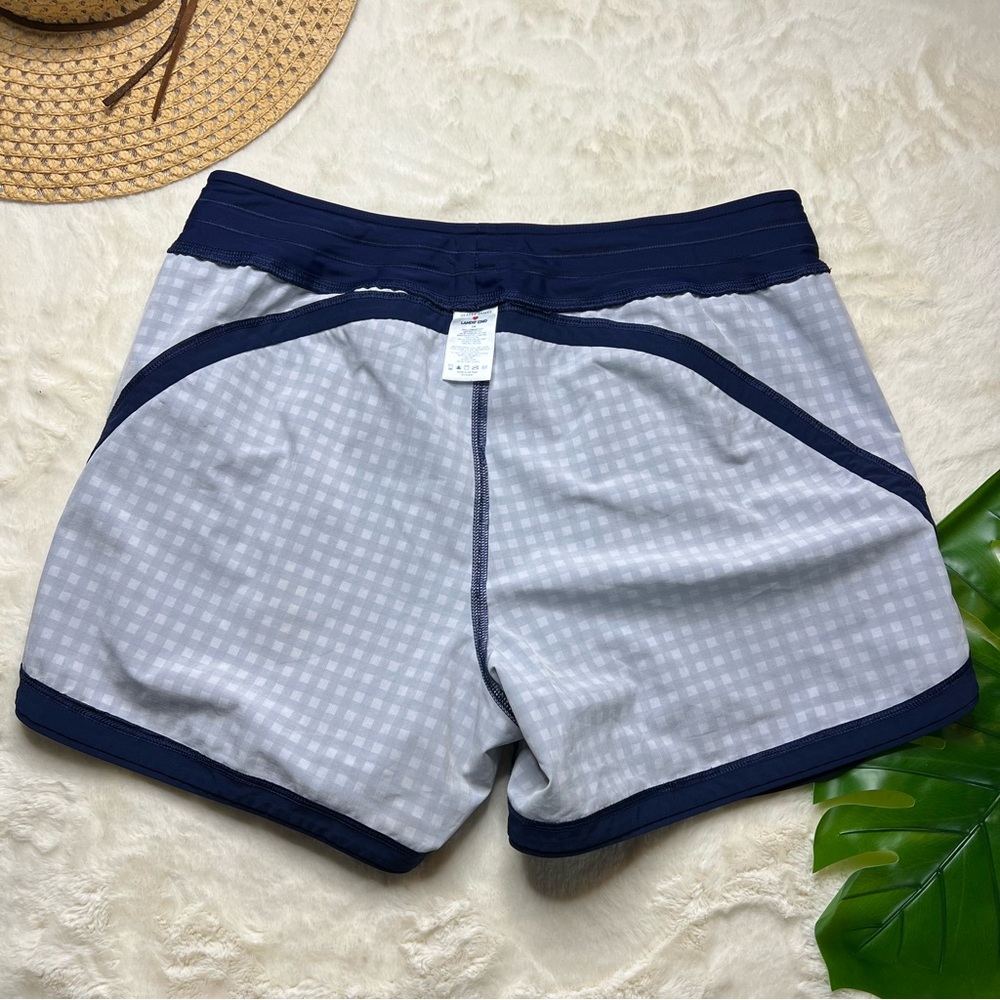 Lands' End Gingham Swim Shorts - Picture 5 of 6